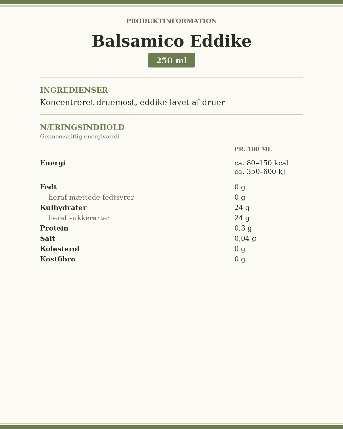 Balsamicoeddike 250ml